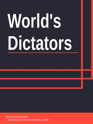 cover image of World's Dictators